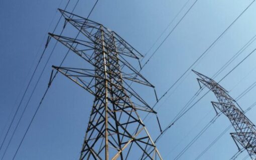 pylons under a blue sky