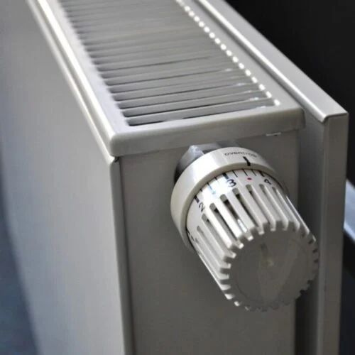 a close up of a radiator